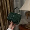 Dolce & Gabban Leather bag-Green-14cm  free shipping