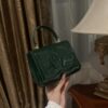 Dolce & Gabban Leather bag-Green-14cm  free shipping