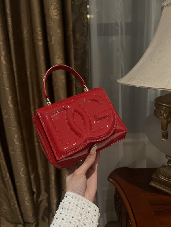 Dolce & Gabban Leather bag-Red-14cm  free shipping