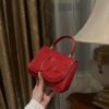 Dolce & Gabban Leather bag-Red-14cm  free shipping