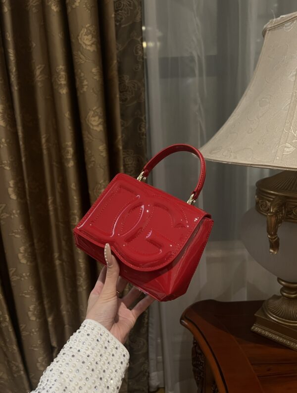 Dolce & Gabban Leather bag-Red-14cm  free shipping