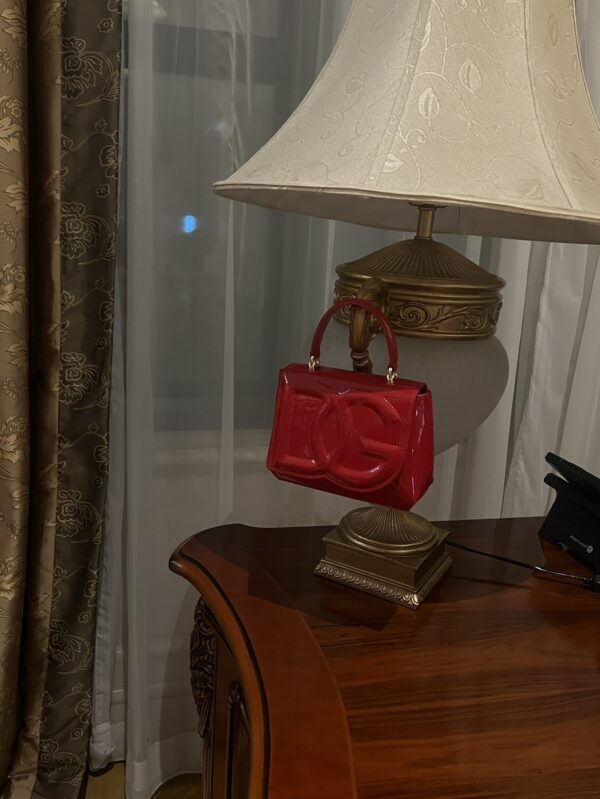 Dolce & Gabban Leather bag-Red-14cm  free shipping