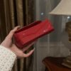 Dolce & Gabban Leather bag-Red-14cm  free shipping