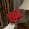 Dolce & Gabban Leather bag-Red-14cm  free shipping