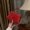 Dolce & Gabban Leather bag-Red-14cm  free shipping