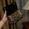 Dolce & Gabban Leopard Print Crystal  Sicily Bag-20cm with original box free shipping