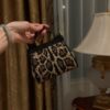 Dolce & Gabban Leopard Print Crystal  Sicily Bag-14cm with original box free shipping
