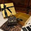 Dolce & Gabban Leopard Print Crystal  Sicily Bag-14cm with original box free shipping