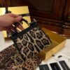 Dolce & Gabban Leopard Print Crystal  Sicily Bag-14cm with original box free shipping