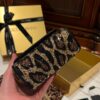 Dolce & Gabban Leopard Print Crystal  Sicily Bag-14cm with original box free shipping