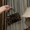 Dolce & Gabban Leopard Print Crystal  Sicily Bag-18cm with original box free shipping