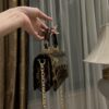 Dolce & Gabban Leopard Print Crystal  Sicily Bag-18cm with original box free shipping