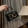 Dolce & Gabban Chain bag-18cm Black with original box