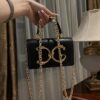 Dolce & Gabban Chain bag-18cm Black with original box