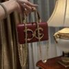 Dolce & Gabban Chain bag-18cm Red with original box