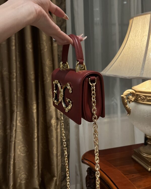 Dolce & Gabban Chain bag-18cm Red with original box