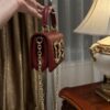 Dolce & Gabban Chain bag-18cm Red with original box