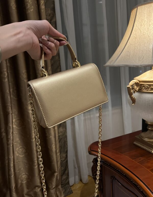 Dolce & Gabban Chain bag-18cm Yellow with original box