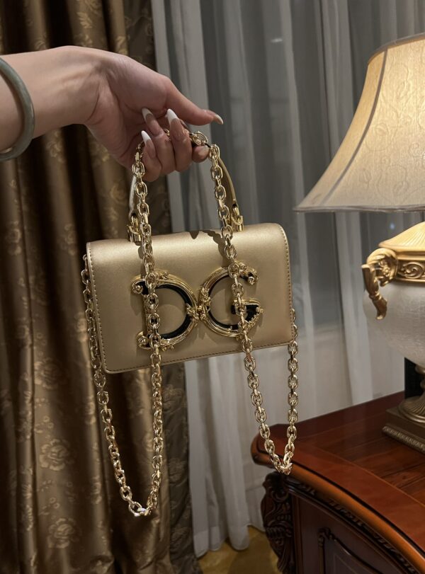 Dolce & Gabban Chain bag-18cm Yellow with original box