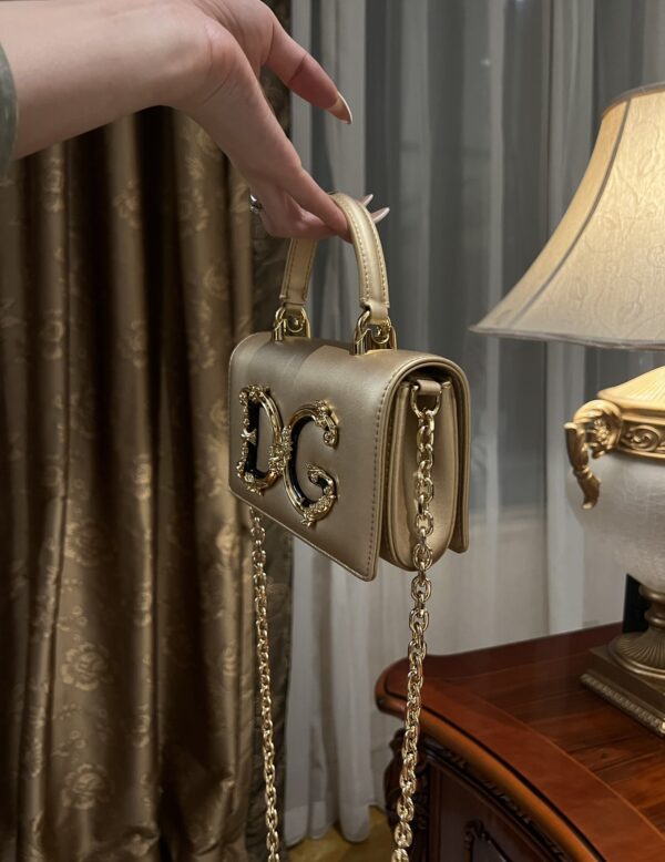 Dolce & Gabban Chain bag-18cm Yellow with original box