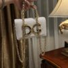 Dolce & Gabban Chain bag-18cm White with original box