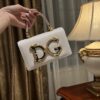 Dolce & Gabban Chain bag-18cm White with original box