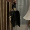 Dolce & Gabbana Snake Skin Bag-Black-19cm with original box