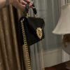 Dolce & Gabbana Snake Skin Bag-Black-19cm with original box