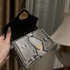 Dolce & Gabbana Snake Skin Bag-Gray-19cm with original box