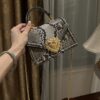 Dolce & Gabbana Snake Skin Bag-Gray-19cm with original box