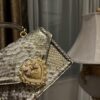 Dolce & Gabbana Snake Skin Bag-Gray-19cm with original box