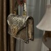 Dolce & Gabbana Snake Skin Bag-Gray-19cm with original box