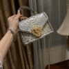 Dolce & Gabbana Snake Skin Bag-Gray-19cm with original box