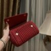 Dolce & Gabbana Hand-Red  Sicily Women's Bag-Gold-20cm with original box