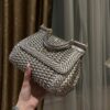 Dolce & Gabbana Hand-Woven Sicily Women's Bag-Silver-20cm with original box