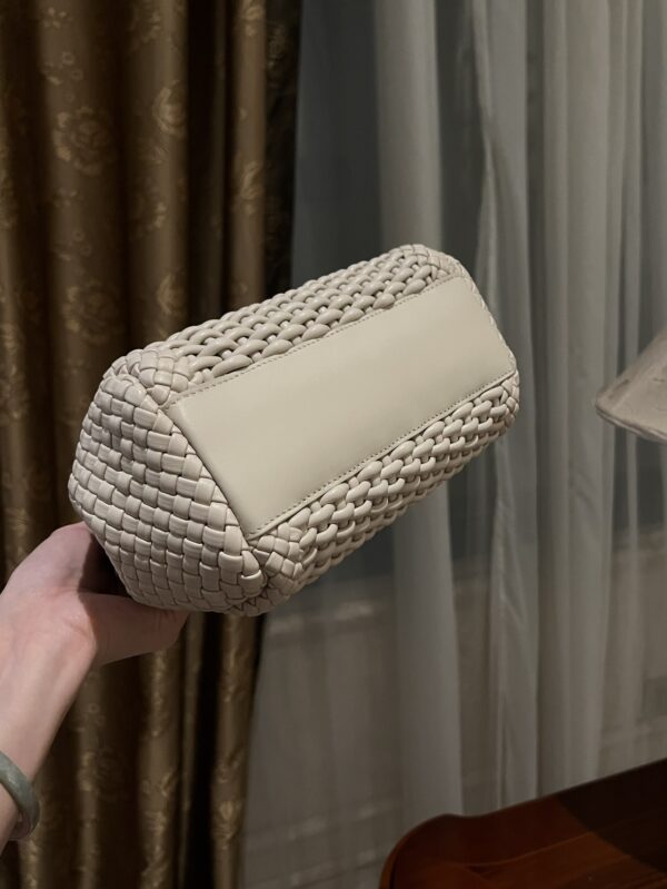 Dolce & Gabbana Hand-Woven Sicily Women's Bag-White-20cm with original box
