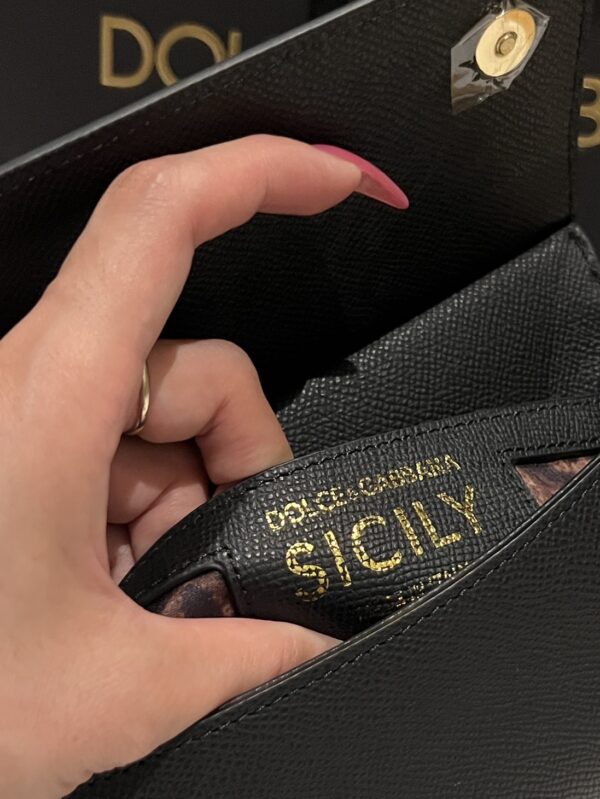 Dolce & Gabban Sicily 100% Original Replica! A masterpiece of the brand-Black-20cm  with original box