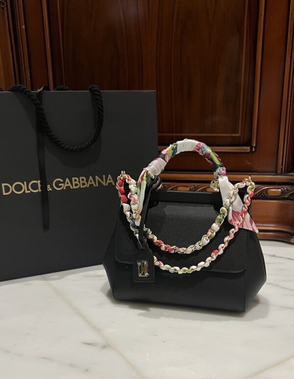 Dolce & Gabban Sicily 100% Original Replica! A masterpiece of the brand-Black-20cm  with original box