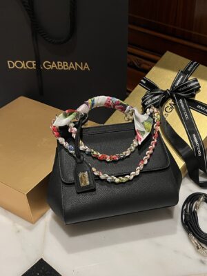 Dolce & Gabban Sicily 100% Original Replica! A masterpiece of the brand-Black-20cm  with original box