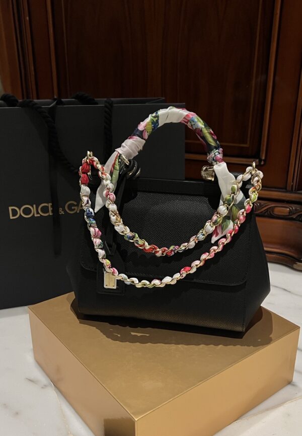 Dolce & Gabban Sicily 100% Original Replica! A masterpiece of the brand-Black-20cm  with original box
