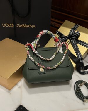Dolce & Gabban Sicily 100% Original Replica! A masterpiece of the brand-Green-20cm  with original box