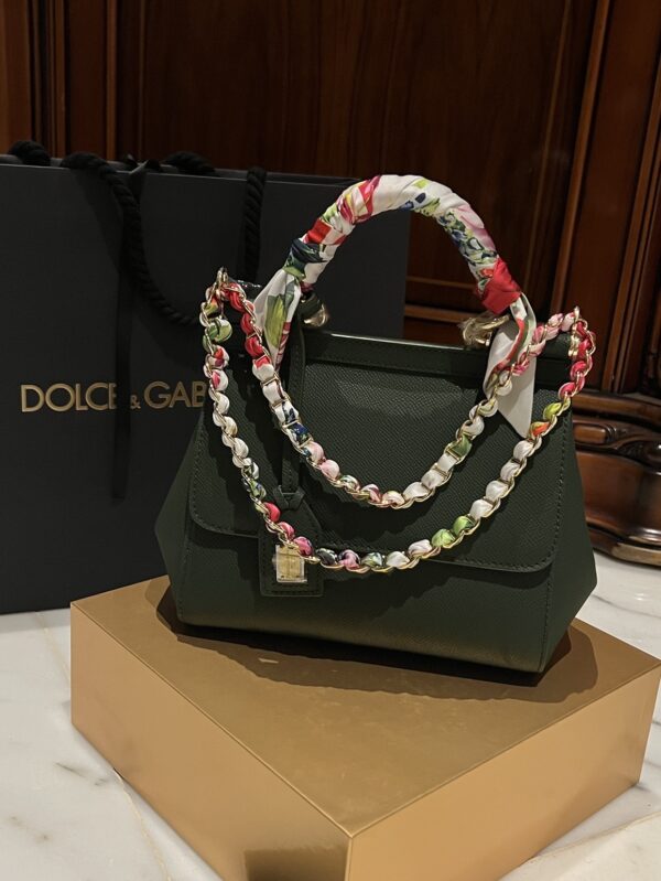 Dolce & Gabban Sicily 100% Original Replica! A masterpiece of the brand-Green-20cm  with original box