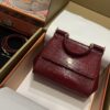 Dolce & Gabban Lizard Pattern Sicilian Women's Bag-Red-25cm with original box free shipping