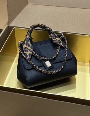Dolce & Gabban Sicily 100% Original Replica! A masterpiece of the brand-Black-20cm  with original box