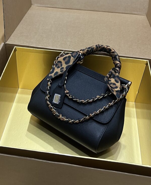 Dolce & Gabban Sicily 100% Original Replica! A masterpiece of the brand-Black-20cm  with original box