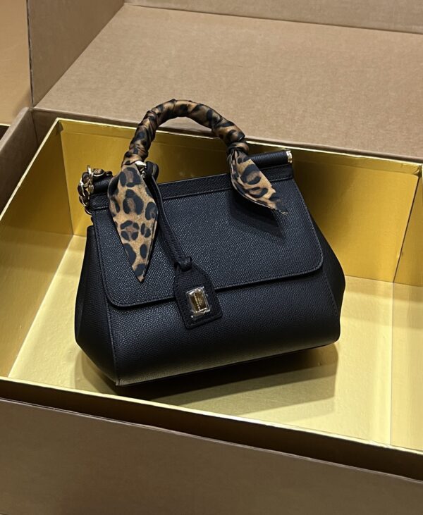 Dolce & Gabban Sicily 100% Original Replica! A masterpiece of the brand-Black-20cm  with original box