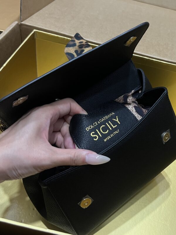 Dolce & Gabban Sicily 100% Original Replica! A masterpiece of the brand-Black-20cm  with original box