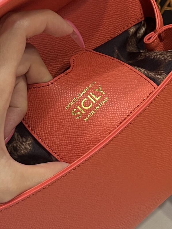 Dolce & Gabban Sicily 100% Original Replica! A masterpiece of the brand-Orange-20cm  with original box