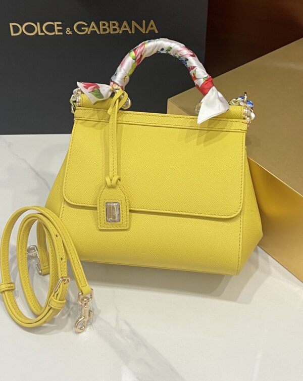 Dolce & Gabban Sicily 100% Original Replica! A masterpiece of the brand-Yellow-20cm  with original box