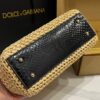 Dolce & Gabbana Raffia Grass Bag-Apricot-20cm with original box